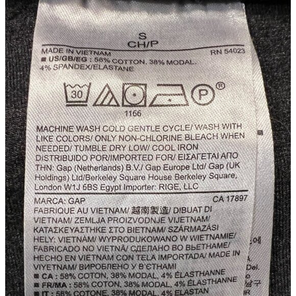 Gap women's gray pull-on pants size Small zipper details - Picture 4 of 8